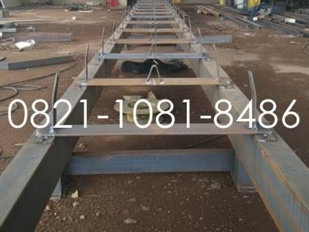 proses fabrikasi batching plant mini